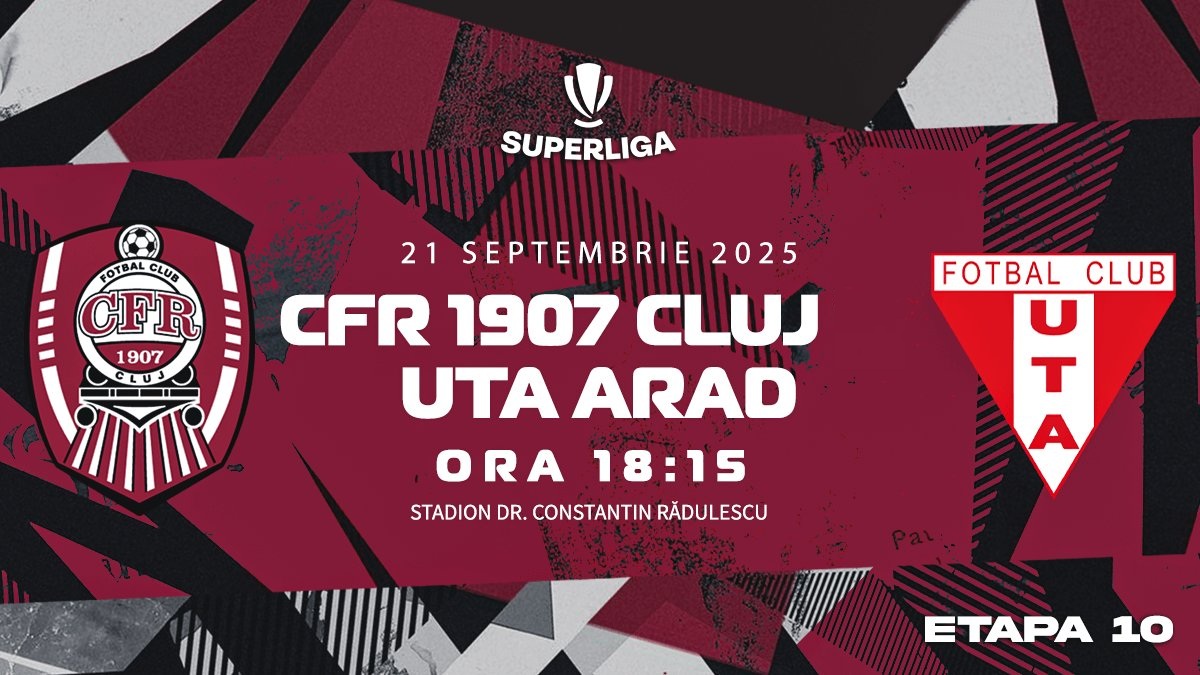 CFR Cluj – UTA Arad: Situaţie disperată pentru ardeleni