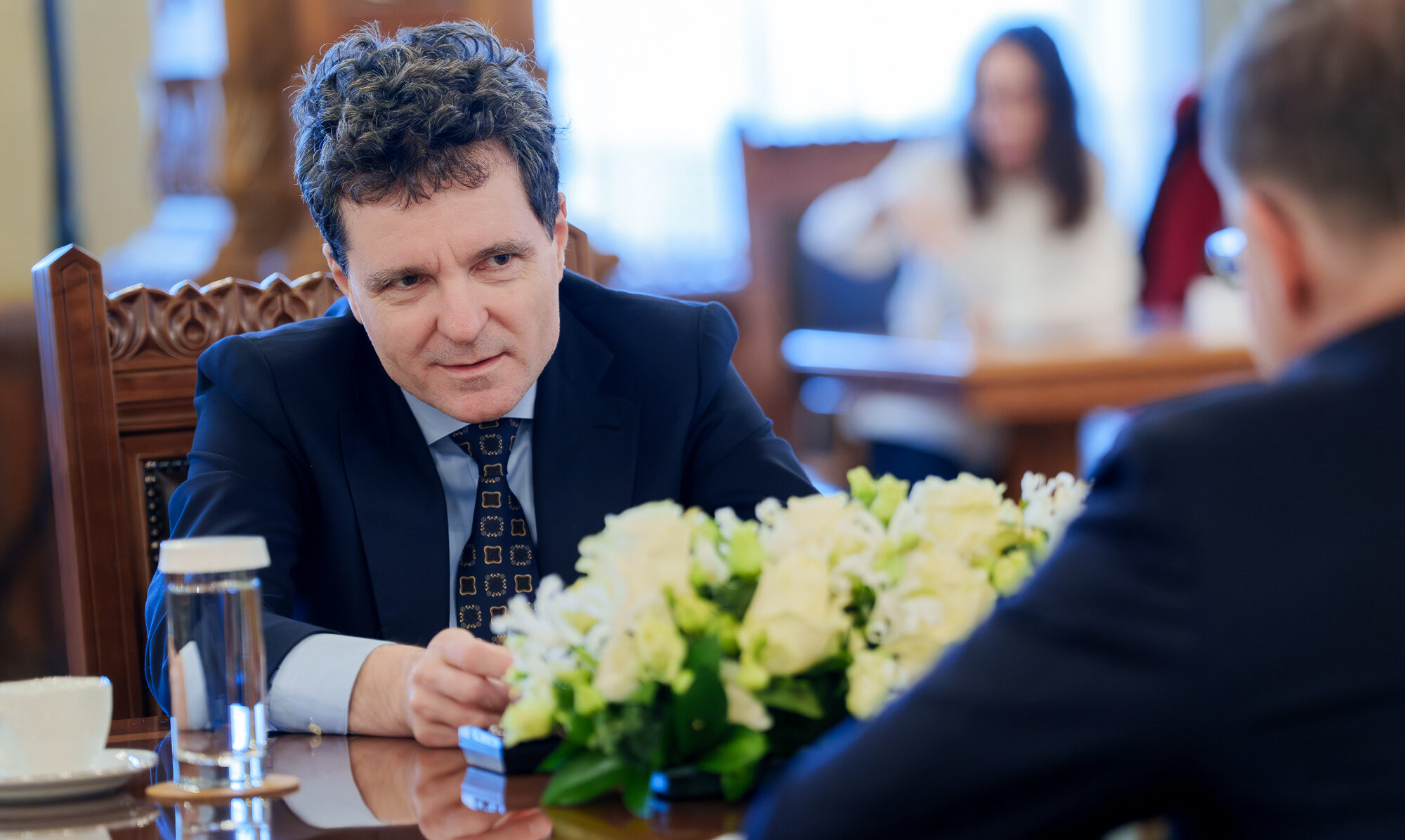 Nicușor Dan l-a primit la Cotroceni pe Mark Rutte, secretarul general al NATO. Întâlnire de gradul zero după ce SUA şi-a retras o parte din soldaţii din România