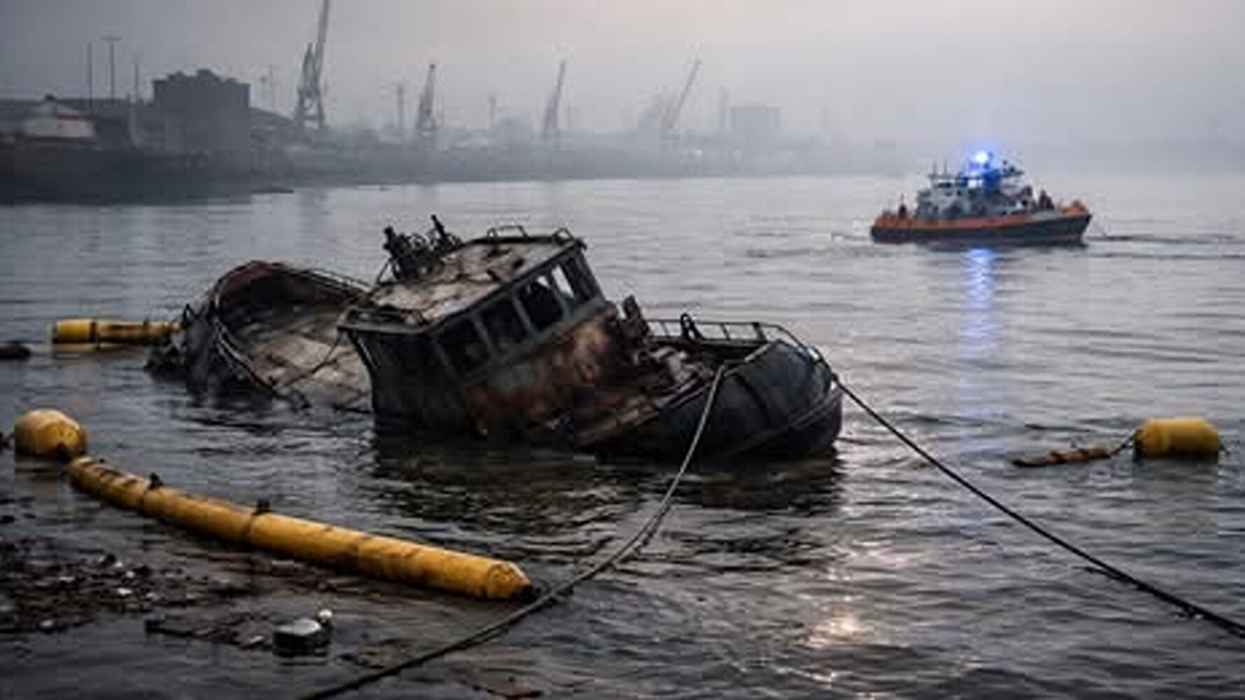 Remorcherul Astana. O firmă specializată va efectua în cel mai scurt timp aducerea navei la suprafață