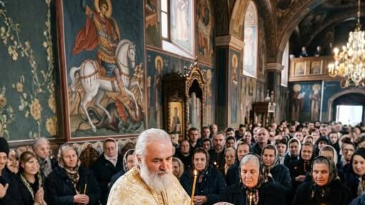 Capul Sfântului Gheorghe a fost adus de la Sfântul Munte la Mănăstirea Pantocrator din Teleorman
