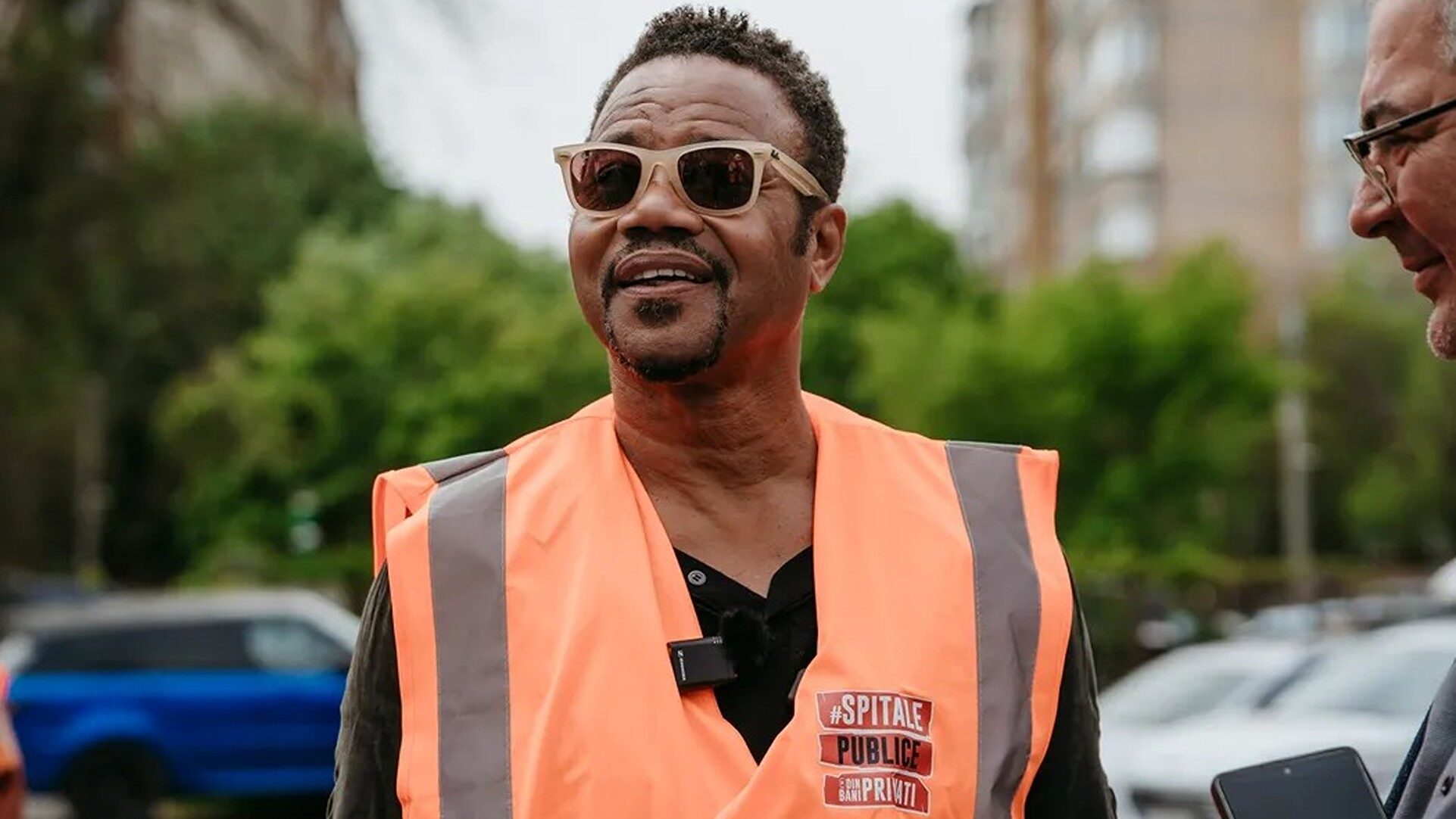 Actorul Cuba Gooding Jr., la șantierul Clinicii de Psihiatrie Pediatrică: Sper să luminez puțin acest proiect