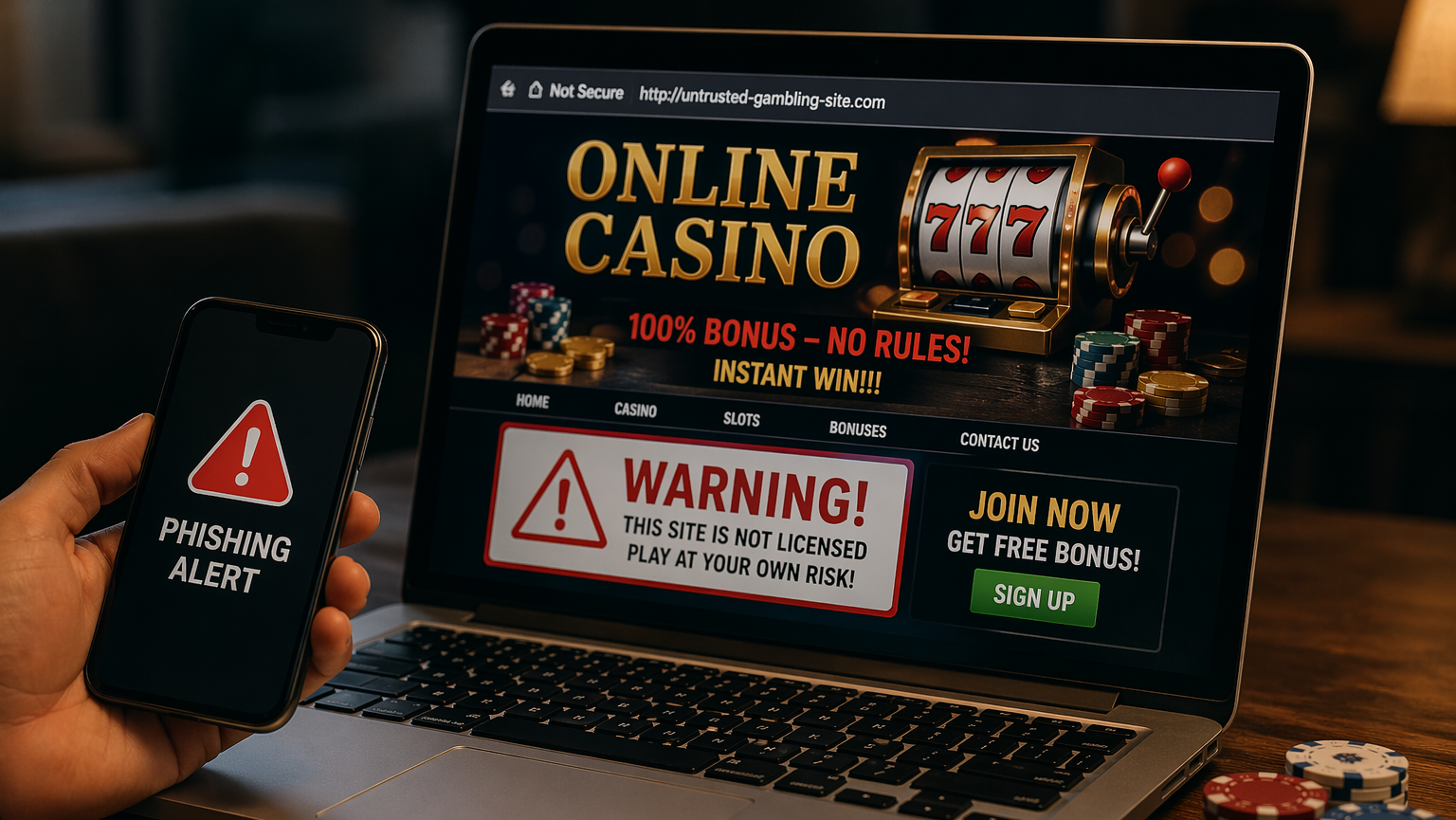 Cum recunoști un site de gambling fraudulos