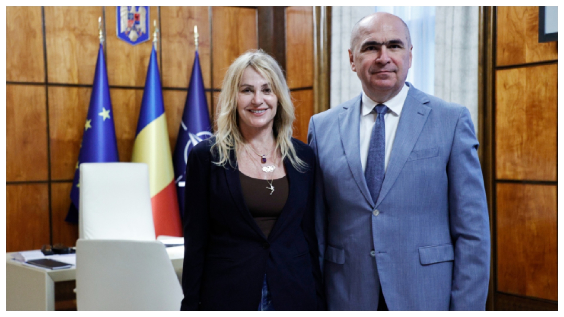 Ilie Bolojan a primit-o la Palatul Victoria pe Nadia Comăneci. „A fost un ambasador al ţării noastre în lume!”